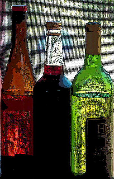 wine bottles